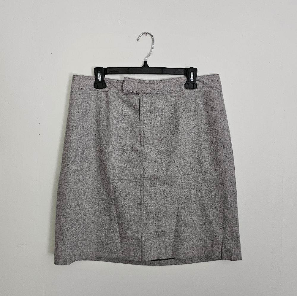 J. Crew Gray Wool Blend Mini Skirt